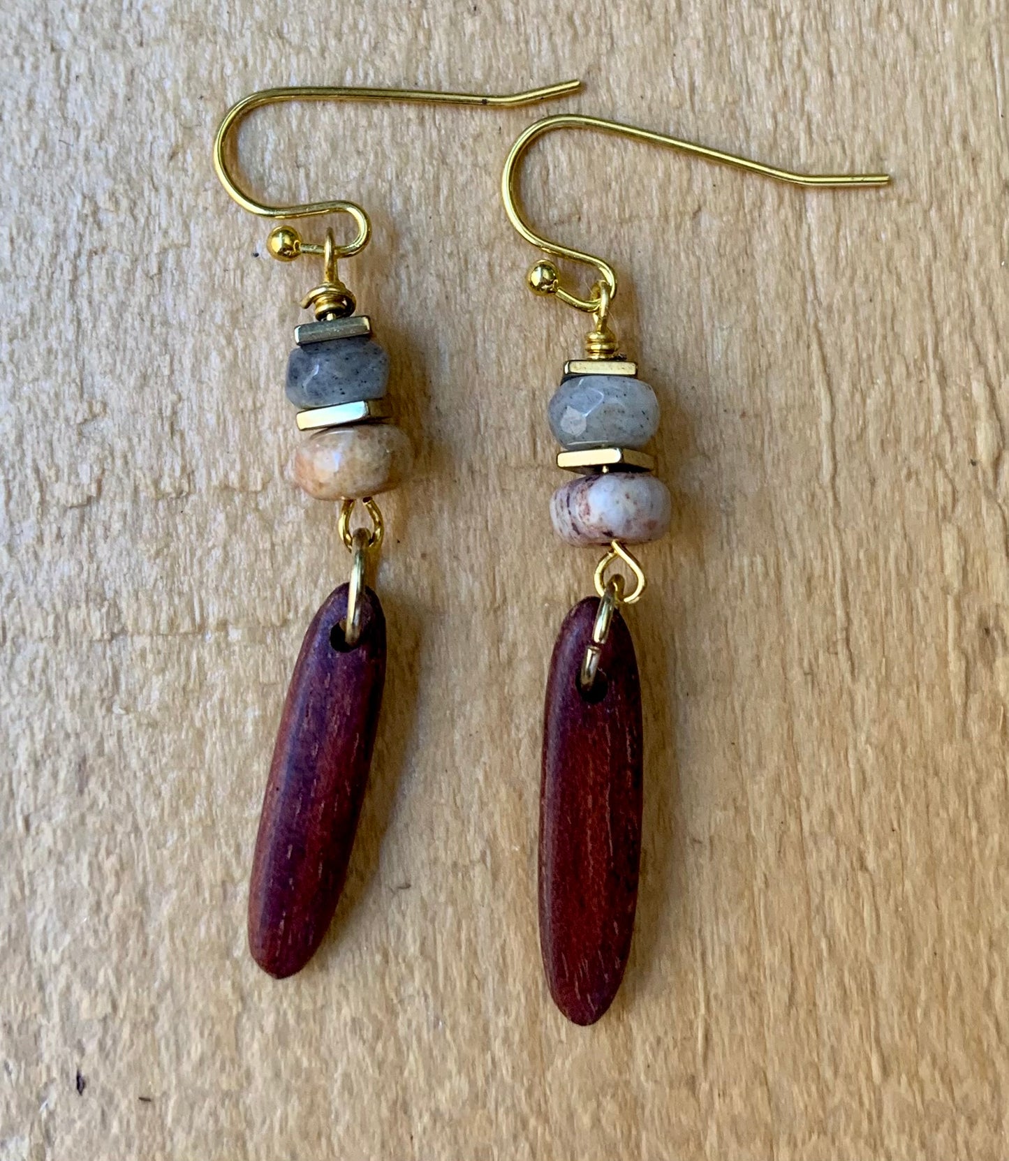 Gray Beaded Earrings - ByMNC