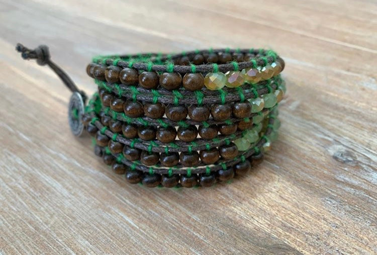 Green Wrap Bracelet - ByMNC