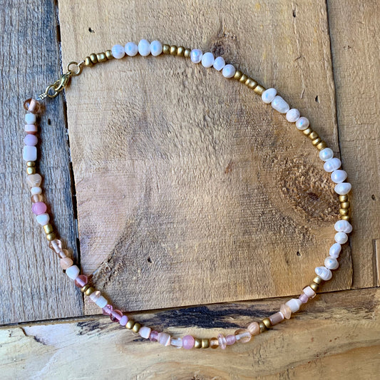 Pearly Pink Necklace - ByMNC