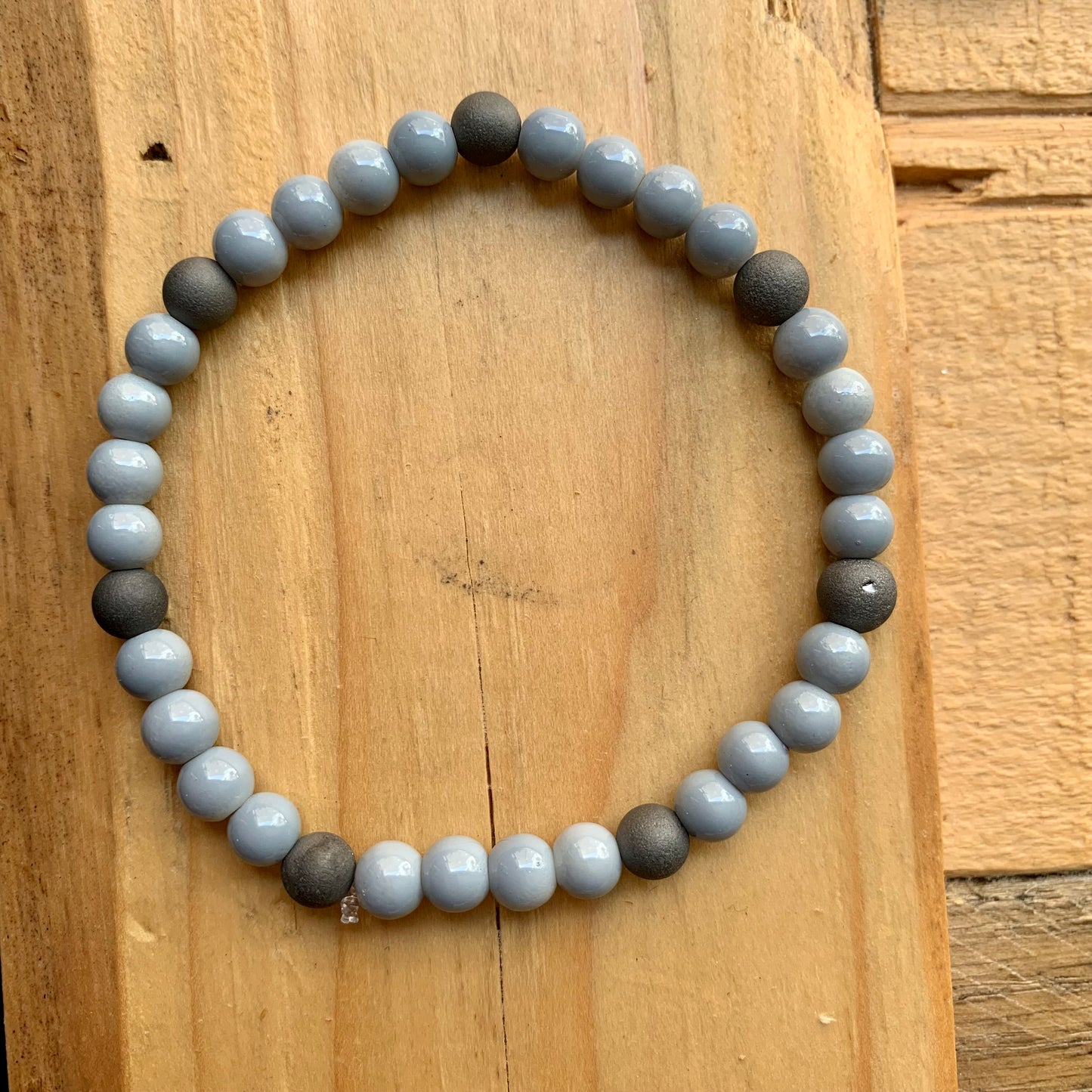 Gray Beaded Bracelet - ByMNC
