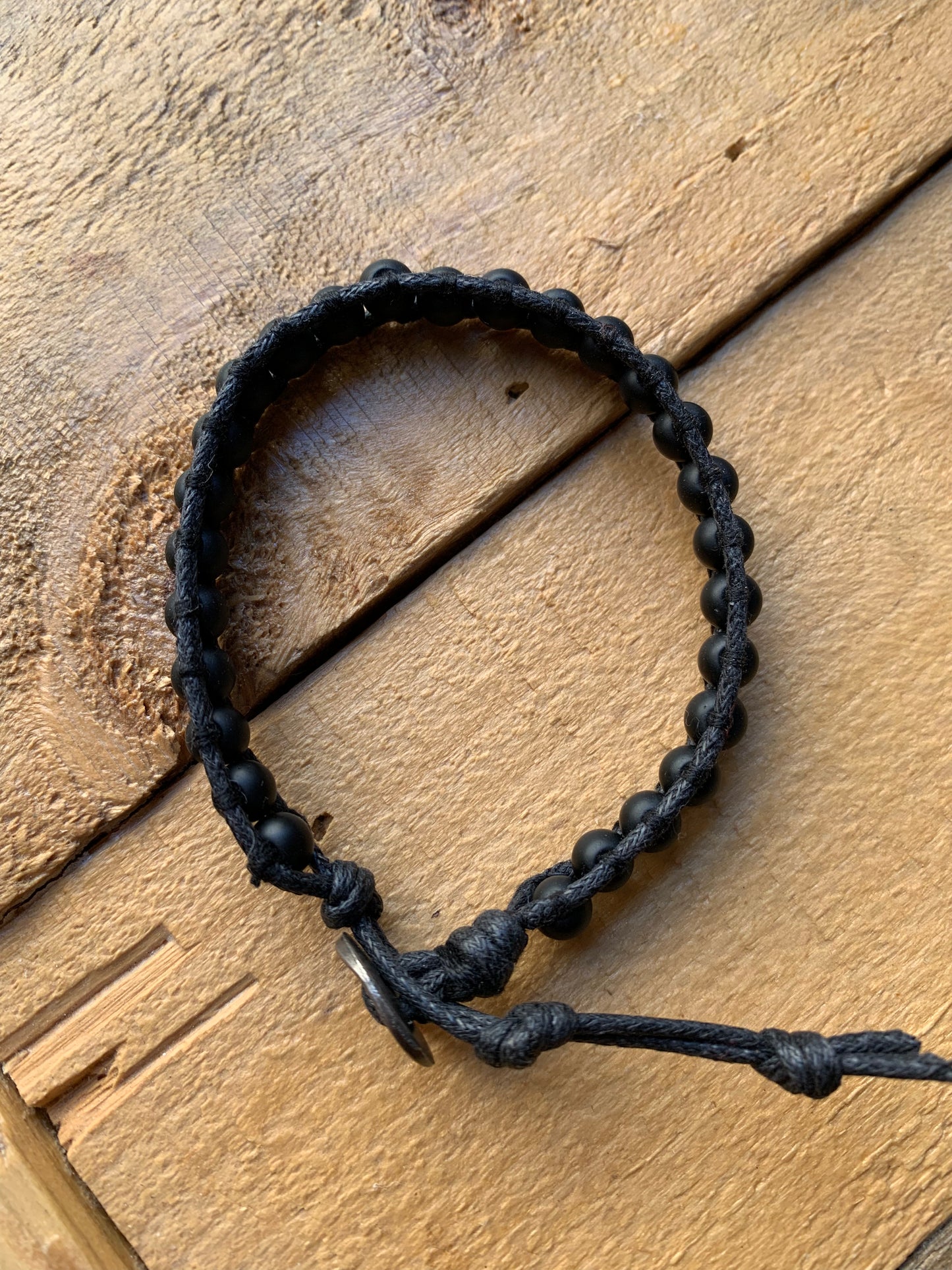 Black Single Wrap Bracelet - ByMNC