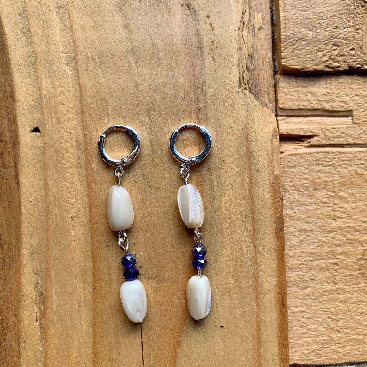 Double Shell Huggie Earrings - ByMNC