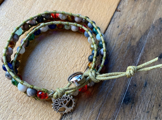 Dark Green Wrap Bracelet - ByMNC