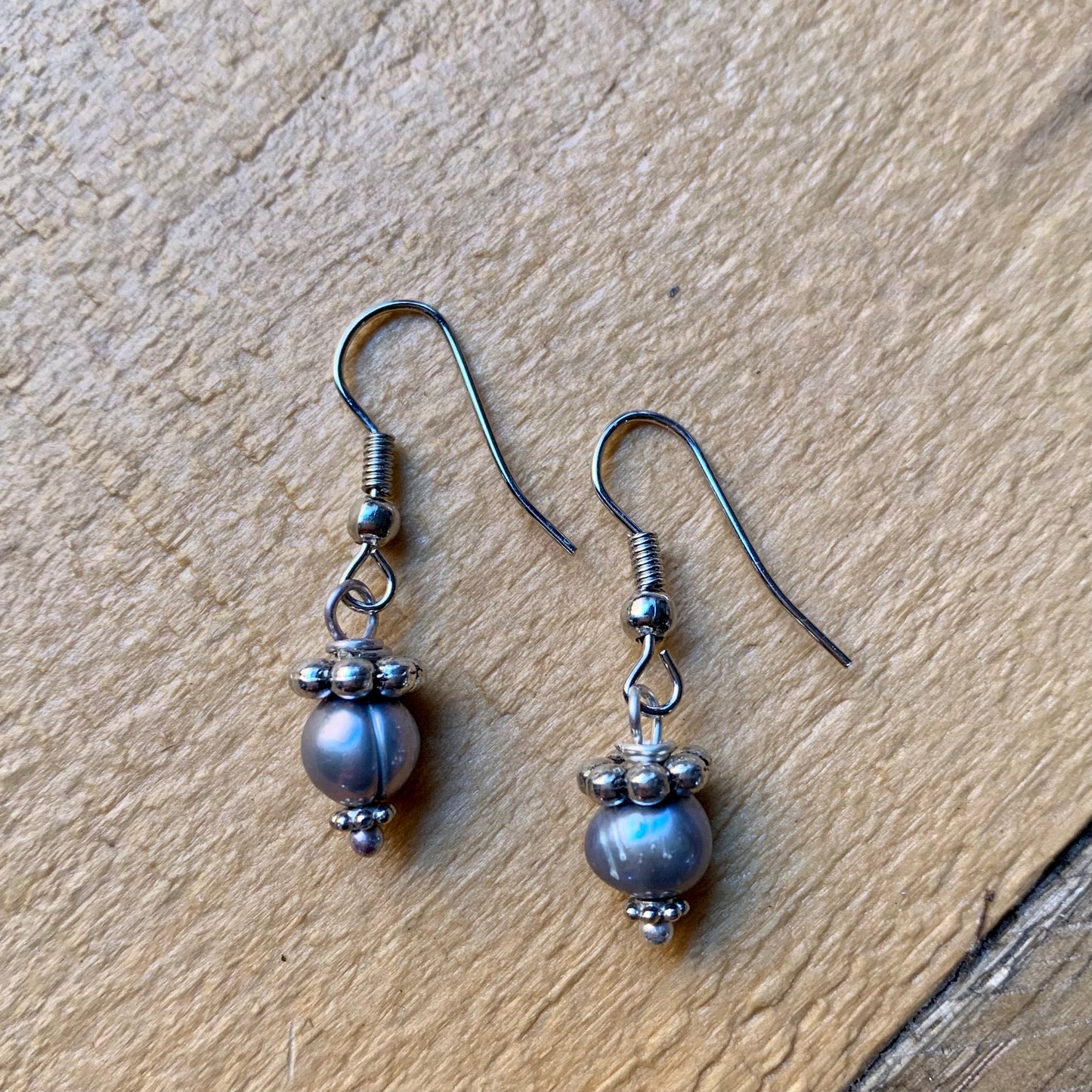 Silver Pearl Earrings - ByMNC