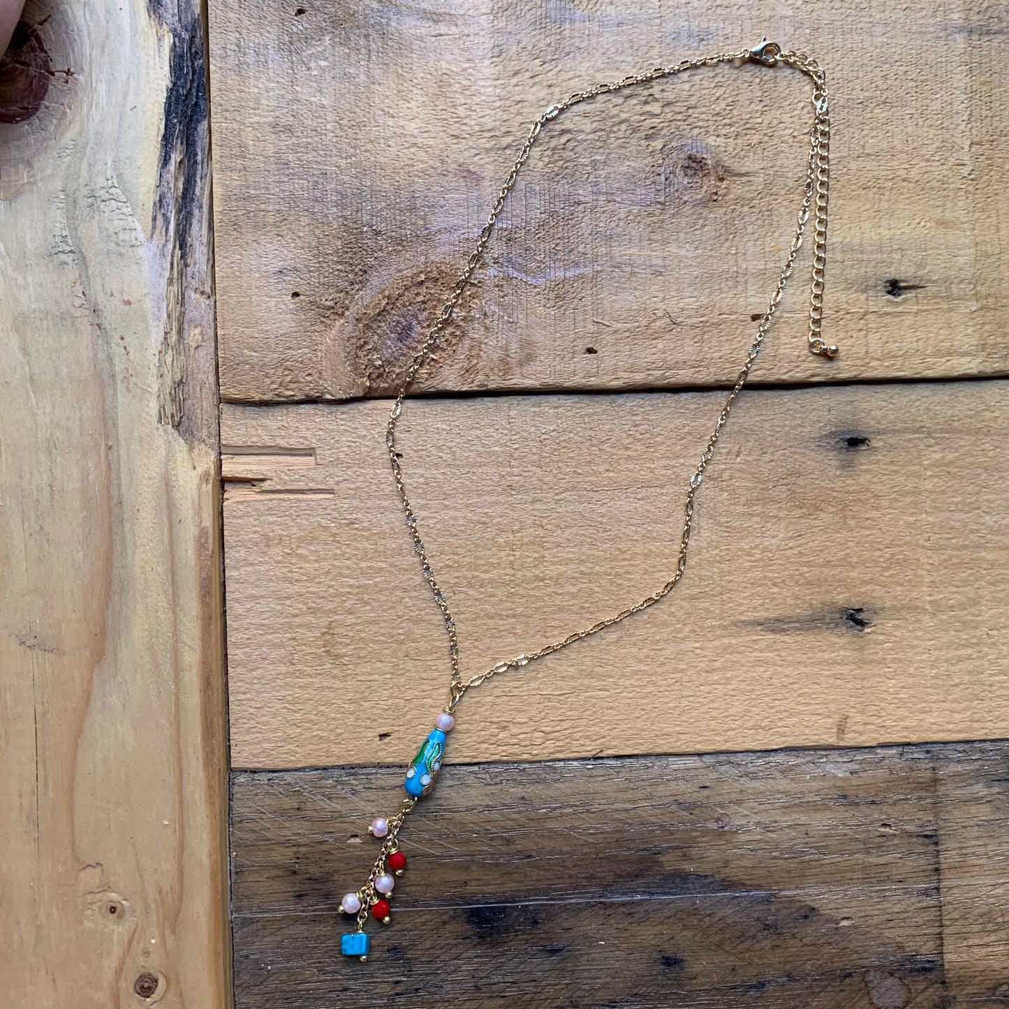 Baby Blue Teardrop Necklace - ByMNC