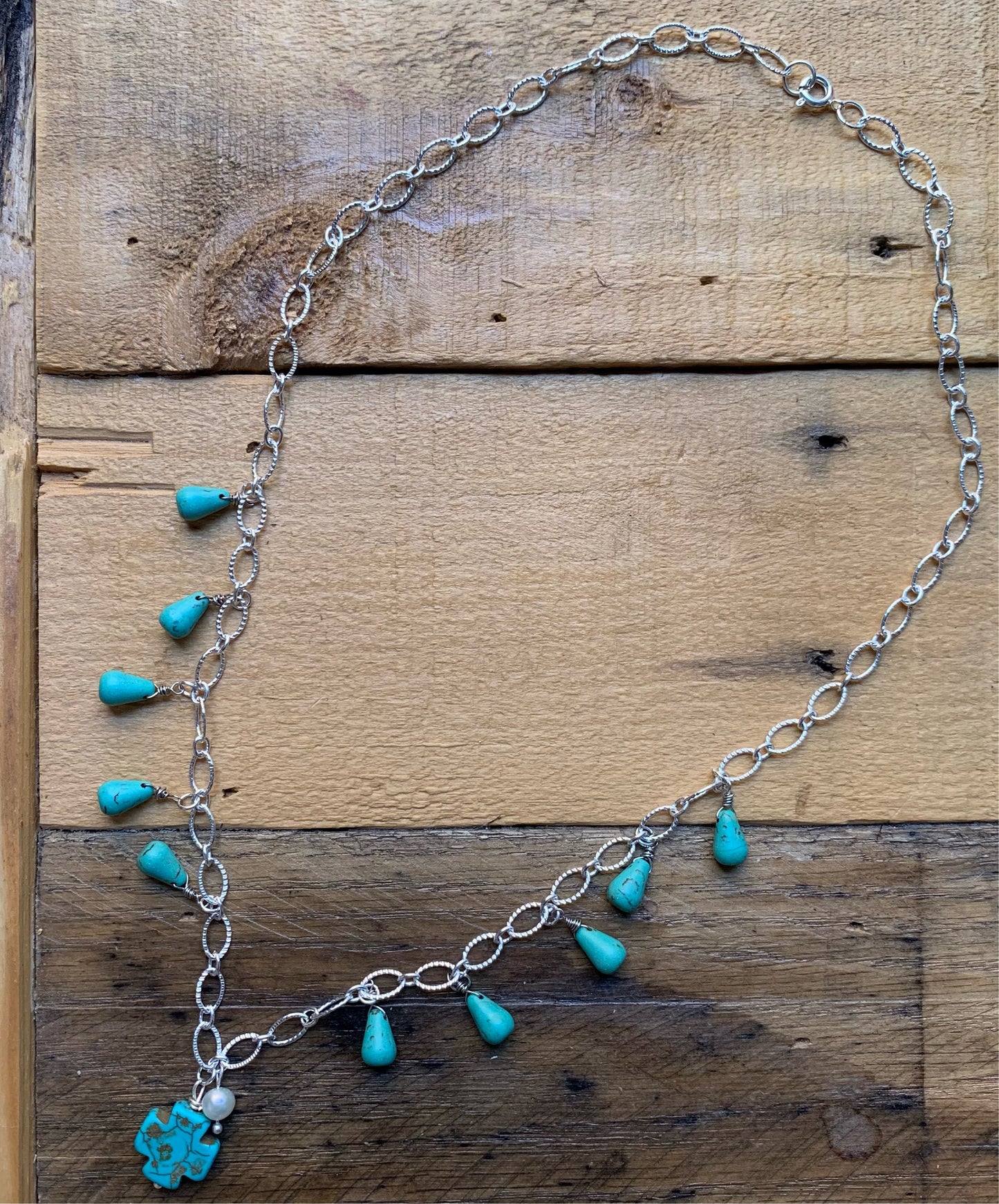 Cross Chain Turquoise Set - ByMNC