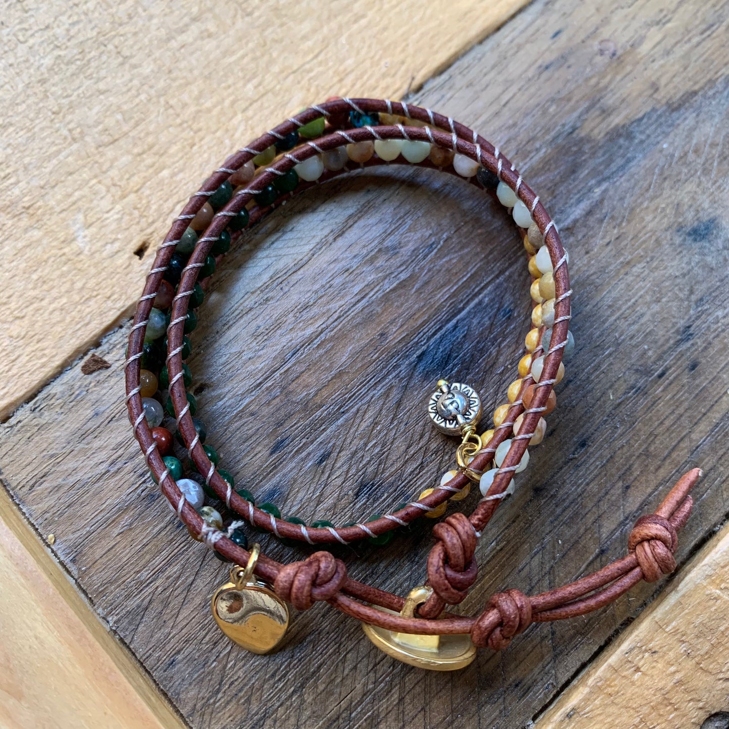 Dark Green Wrap Bracelet - ByMNC