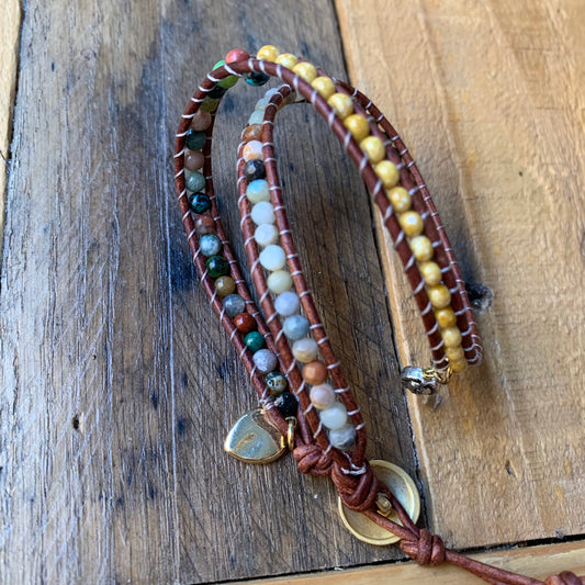 Dark Green Wrap Bracelet - ByMNC