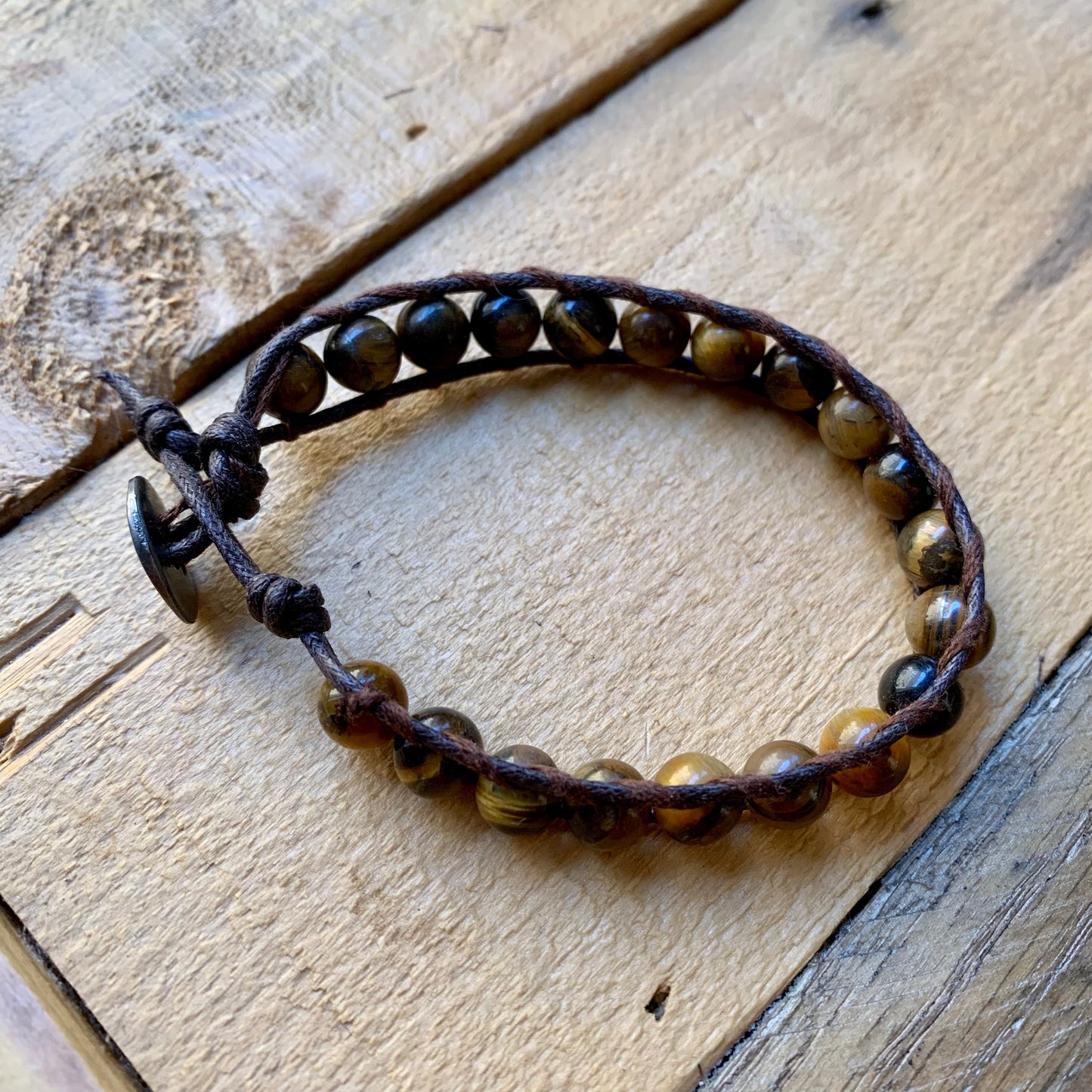 Natural Brown Single Wrap Bracelet - ByMNC