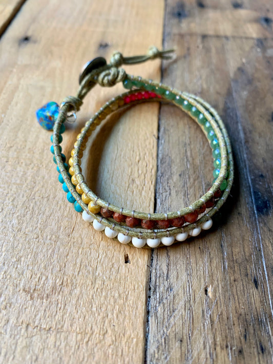 Colorful Neutral Wrap Bracelet - ByMNC