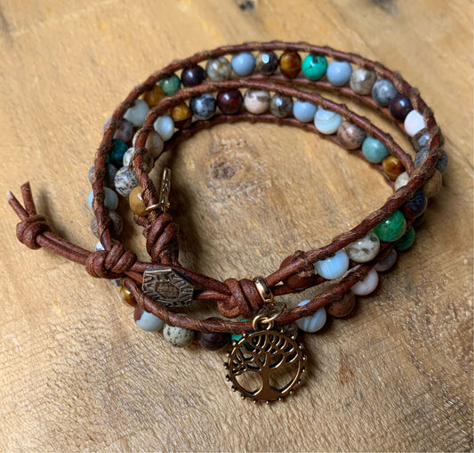 Lotus Flower Wrap Bracelet - ByMNC