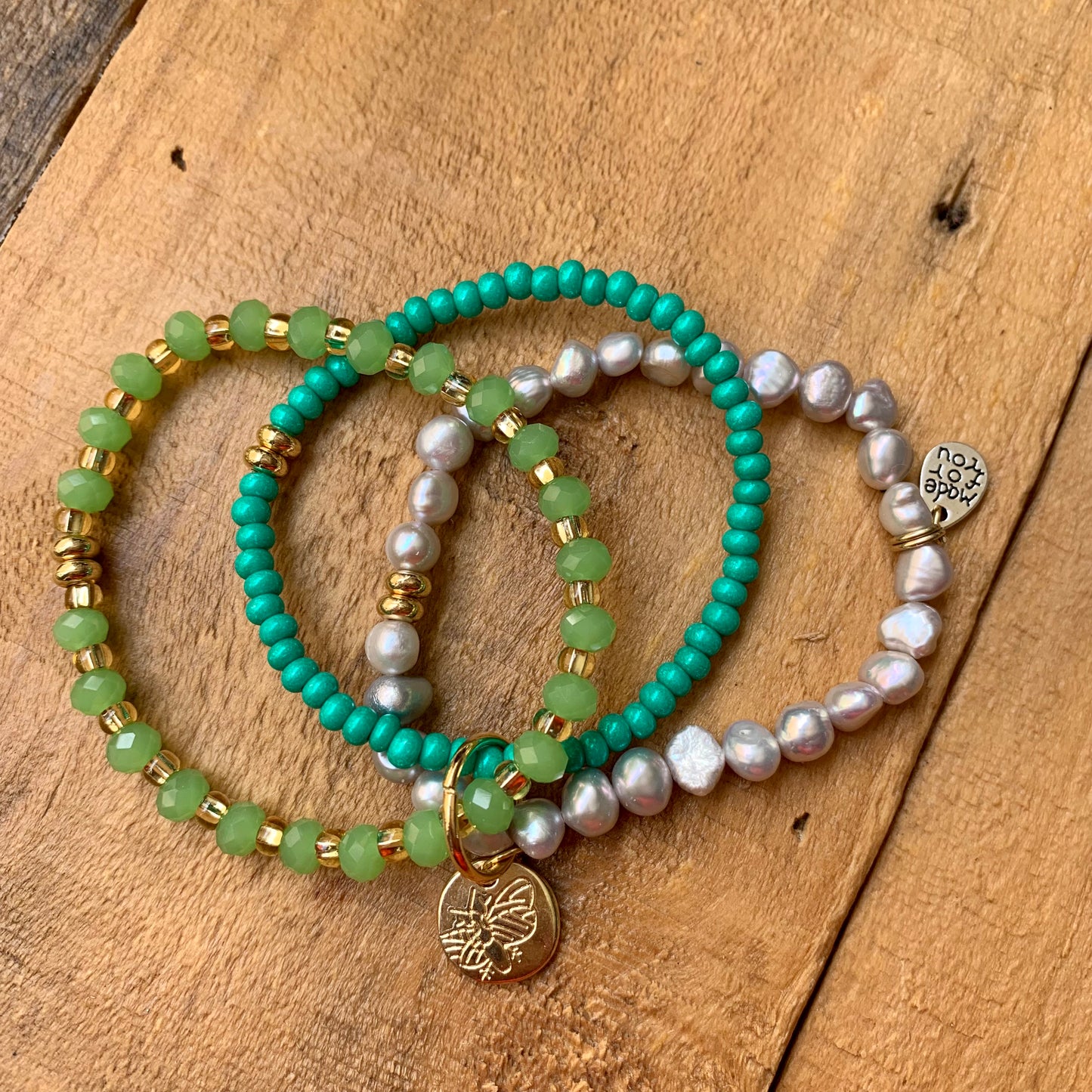 Green Charm Bracelet