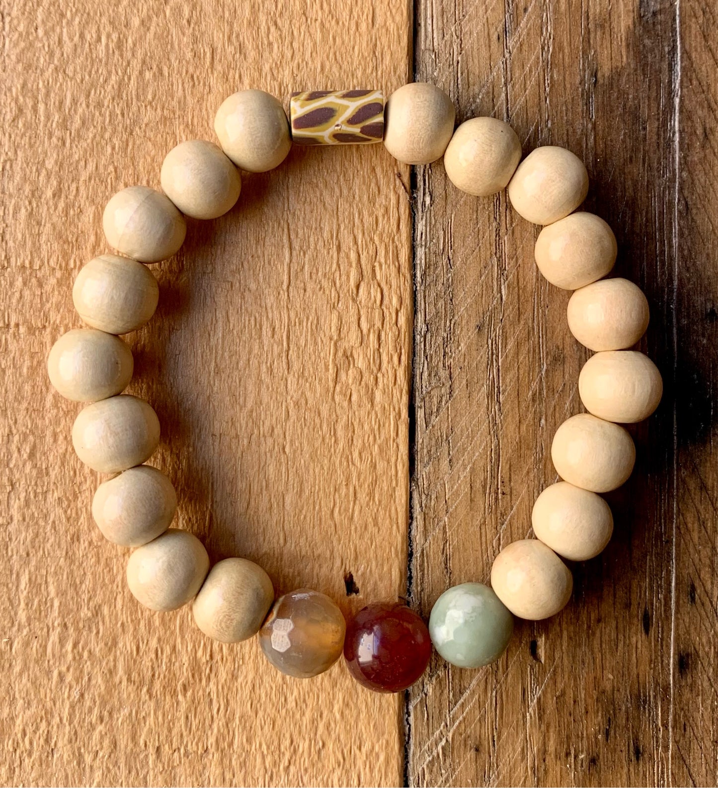 Natural Wooden Beaded Bracelet - ByMNC