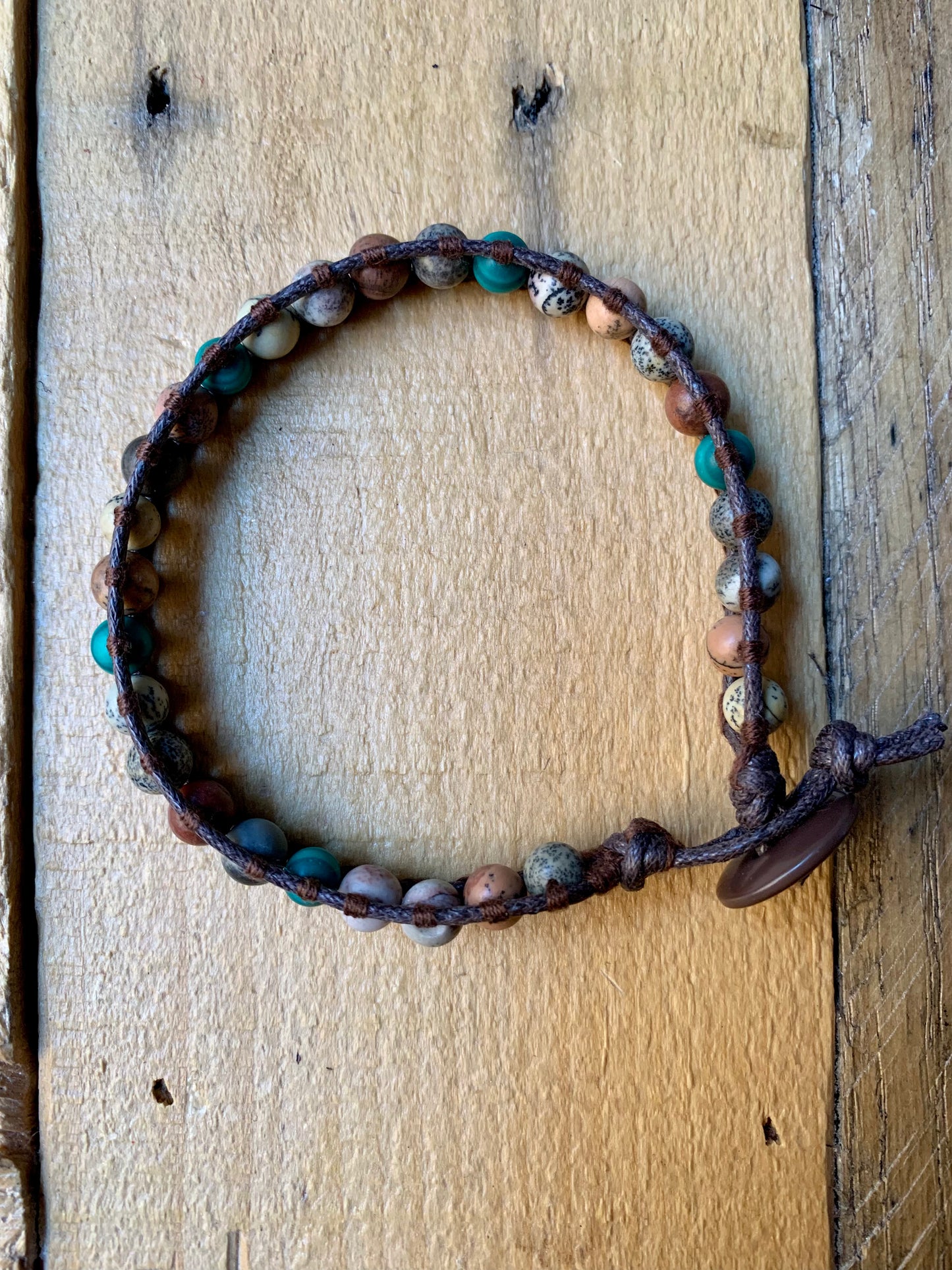 Earthy Toned Men’s Wrap Bracelet - ByMNC