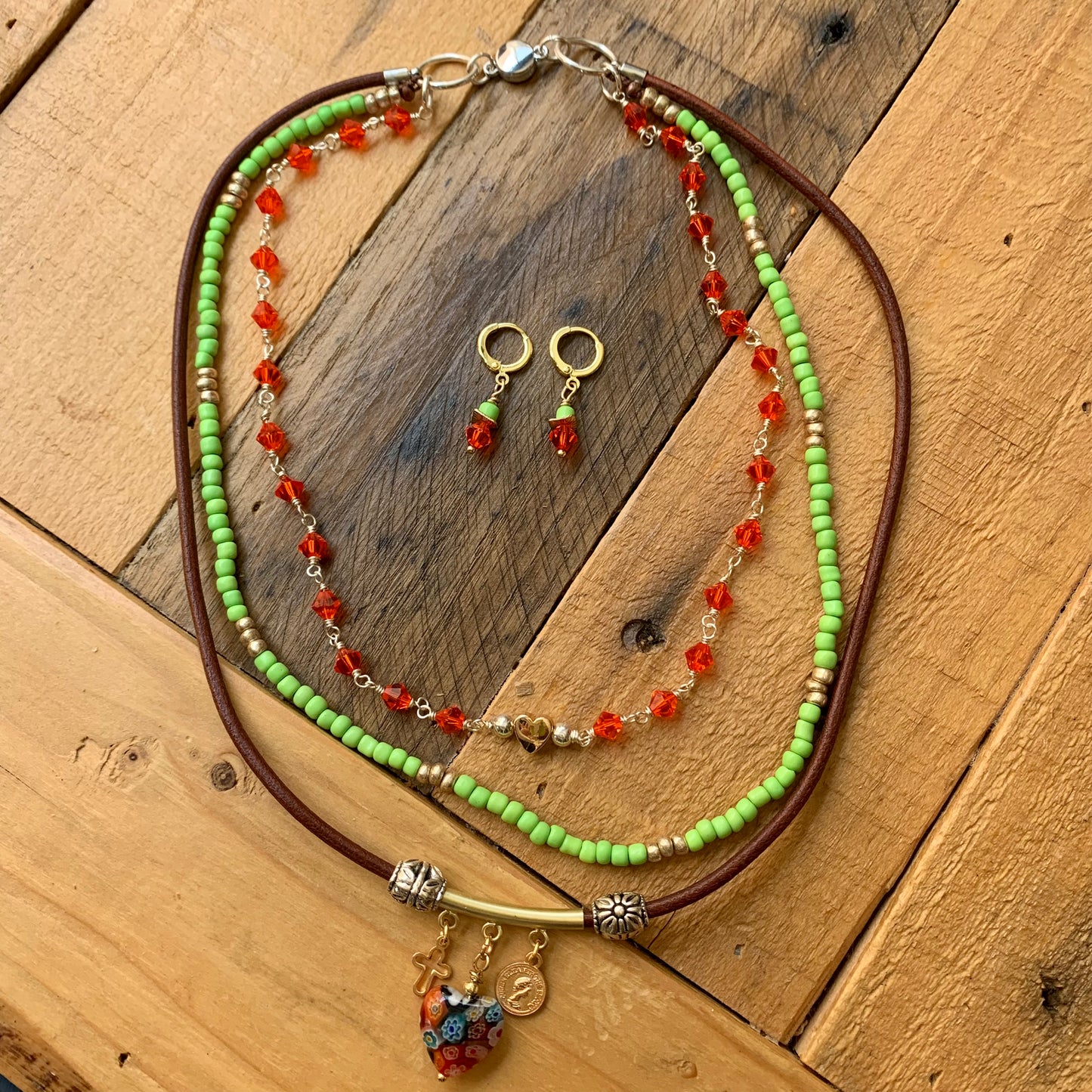 3-in-1 Charm Necklace Set