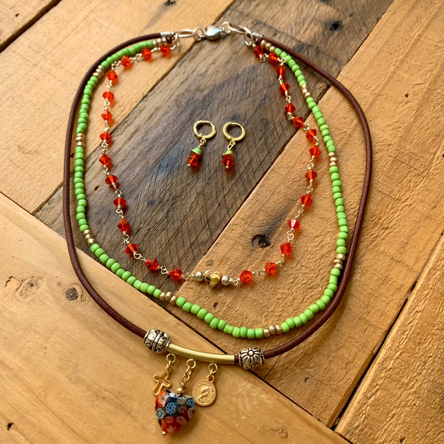 3-in-1 Charm Necklace Set