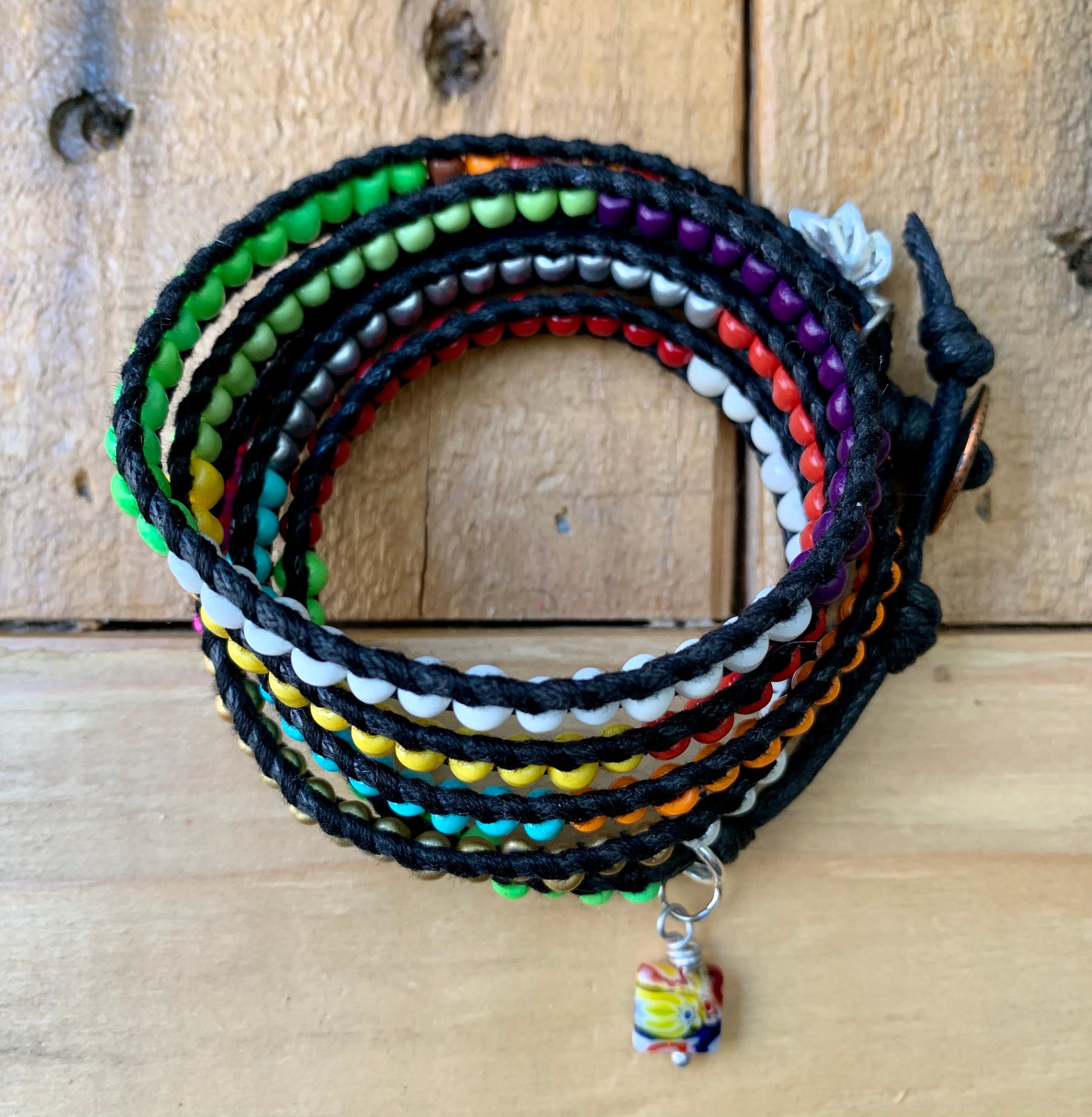 Neon Rainbow Wrap Bracelet - ByMNC