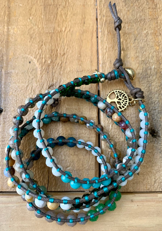 Earth Toned Wrap Bracelet - ByMNC