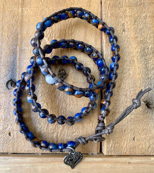 Deep Blue Wrap Bracelet - ByMNC