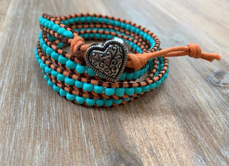 Teal Wrap Bracelet - ByMNC