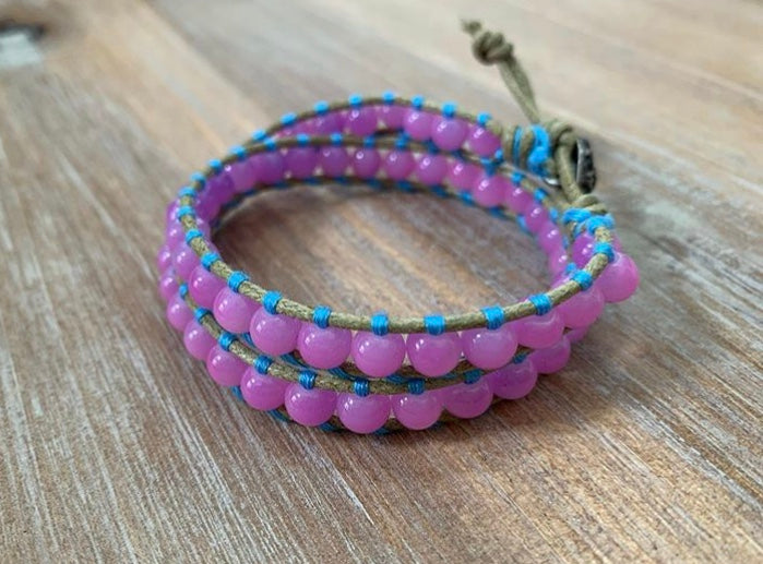 Pastel Purple Wrap Bracelet - ByMNC