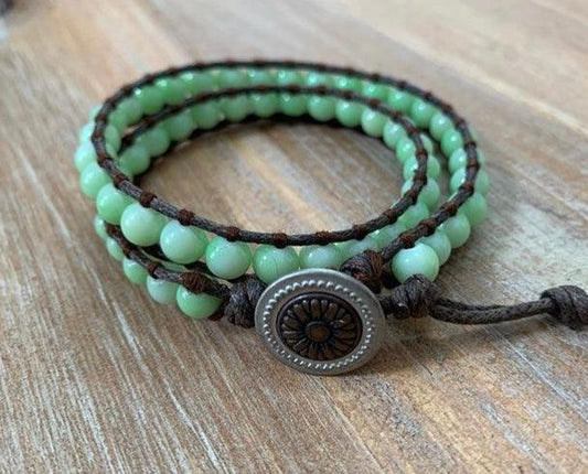 Baby Green Wrap Bracelet - ByMNC