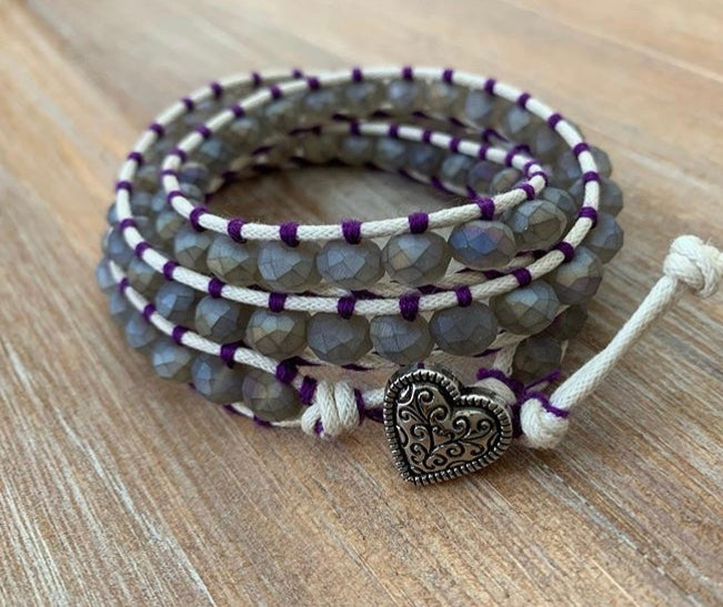 Gray Wrap Bracelet - ByMNC