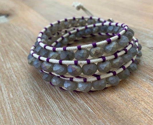 Gray Wrap Bracelet - ByMNC