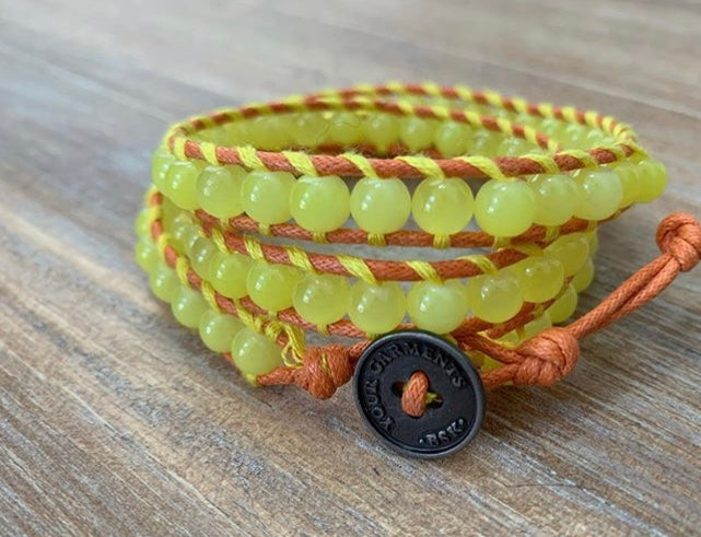 Neon Yellow Wrap Bracelet - ByMNC