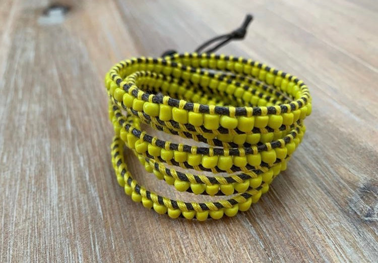 Yellow Wrap Bracelet - ByMNC