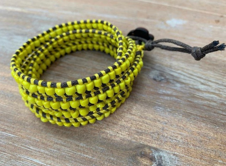 Yellow Wrap Bracelet - ByMNC