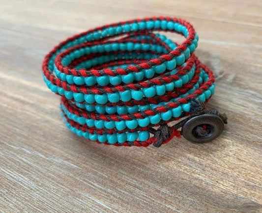 Baby Blue Wrap Bracelet - ByMNC