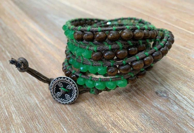 Green Wrap Bracelet - ByMNC