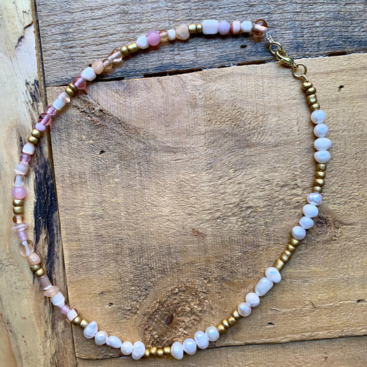 Pearly Pink Necklace - ByMNC