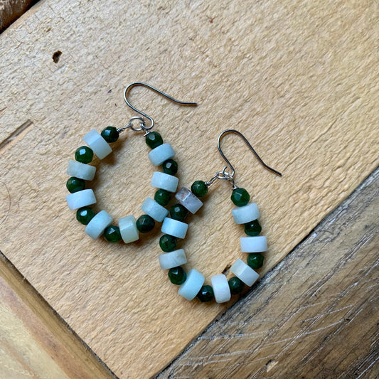 Blue Hoop Earrings - ByMNC