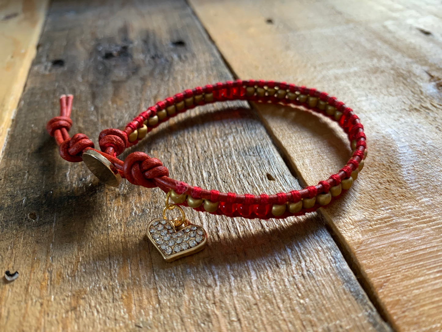 Red & Gold Single Bracelet - ByMNC