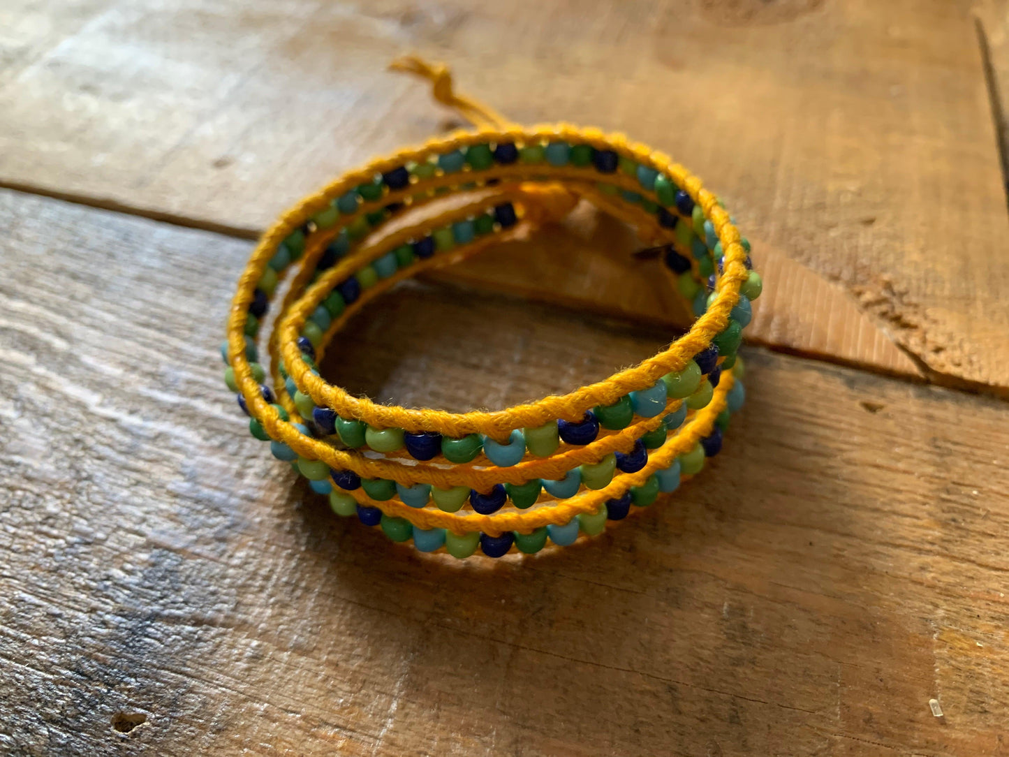 Blue & Green Wrap Bracelet - ByMNC