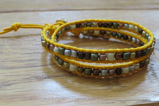 Yellow Wrap Bracelet - ByMNC
