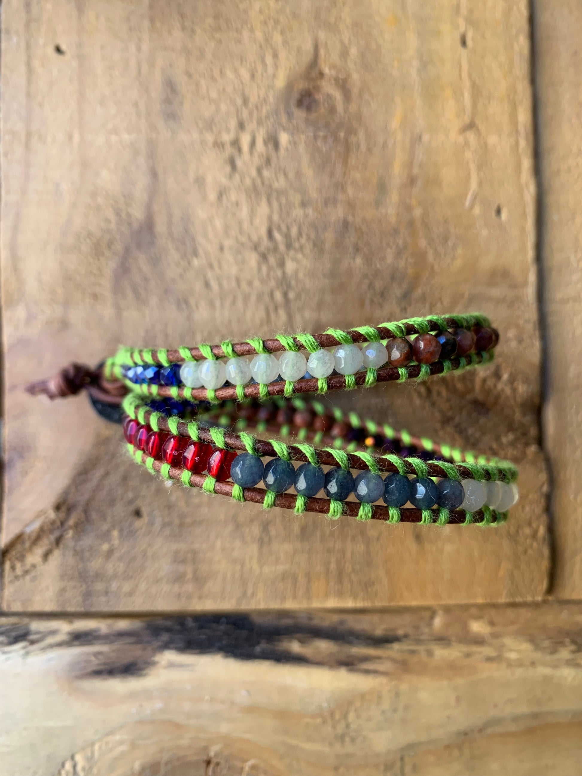 Lime Green Beaded Bracelet - ByMNC