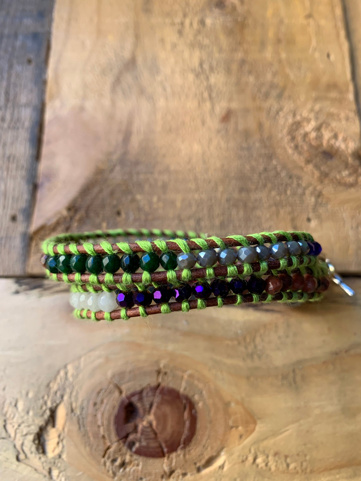 Lime Green Beaded Bracelet - ByMNC