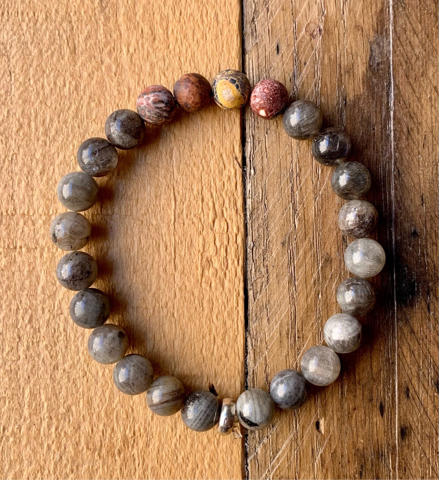 Grey Toned Beaded Bracelet - ByMNC