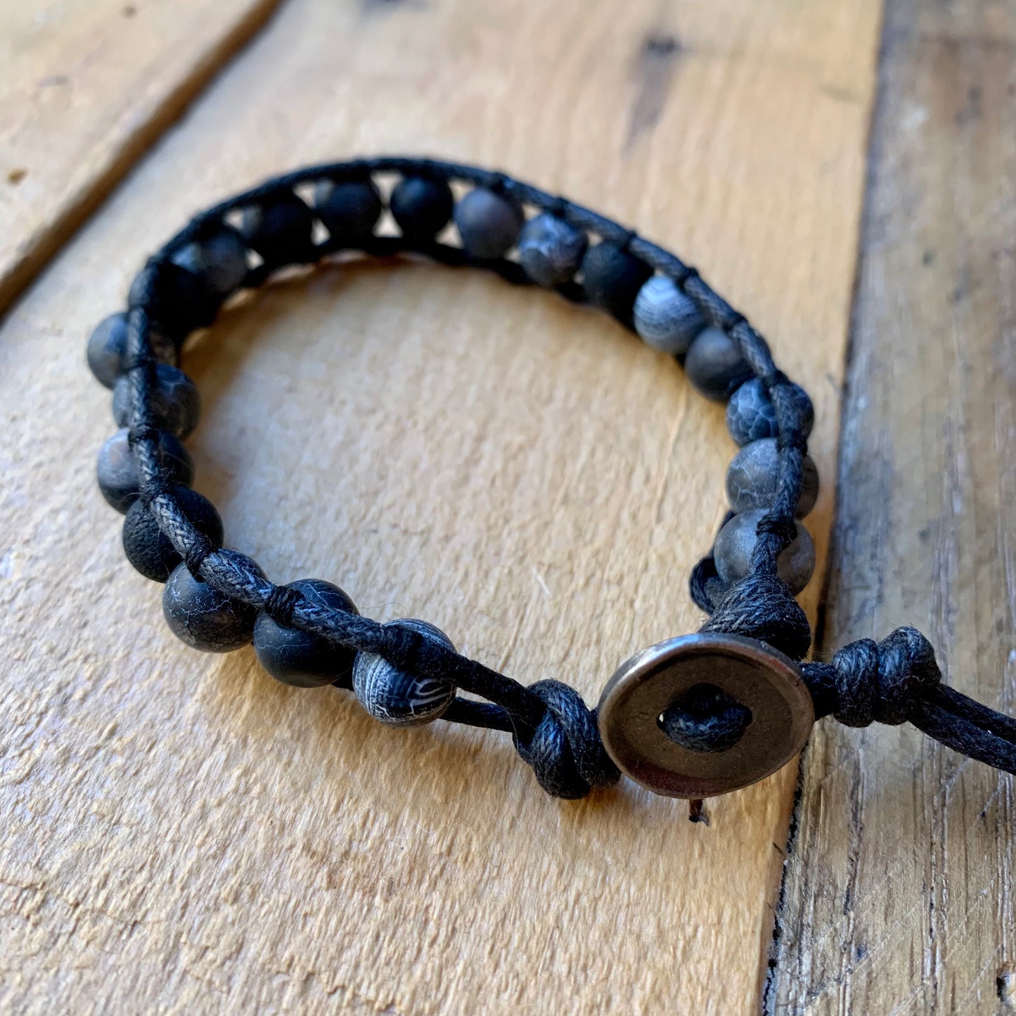 Opaque Blue Single Wrap Bracelet - ByMNC