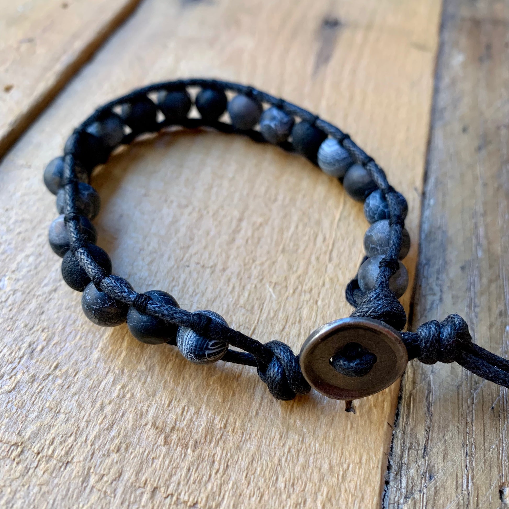 Opaque Blue Single Wrap Bracelet - ByMNC