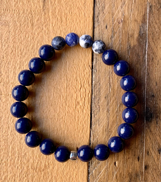 Deep Blue Beaded Bracelet - ByMNC