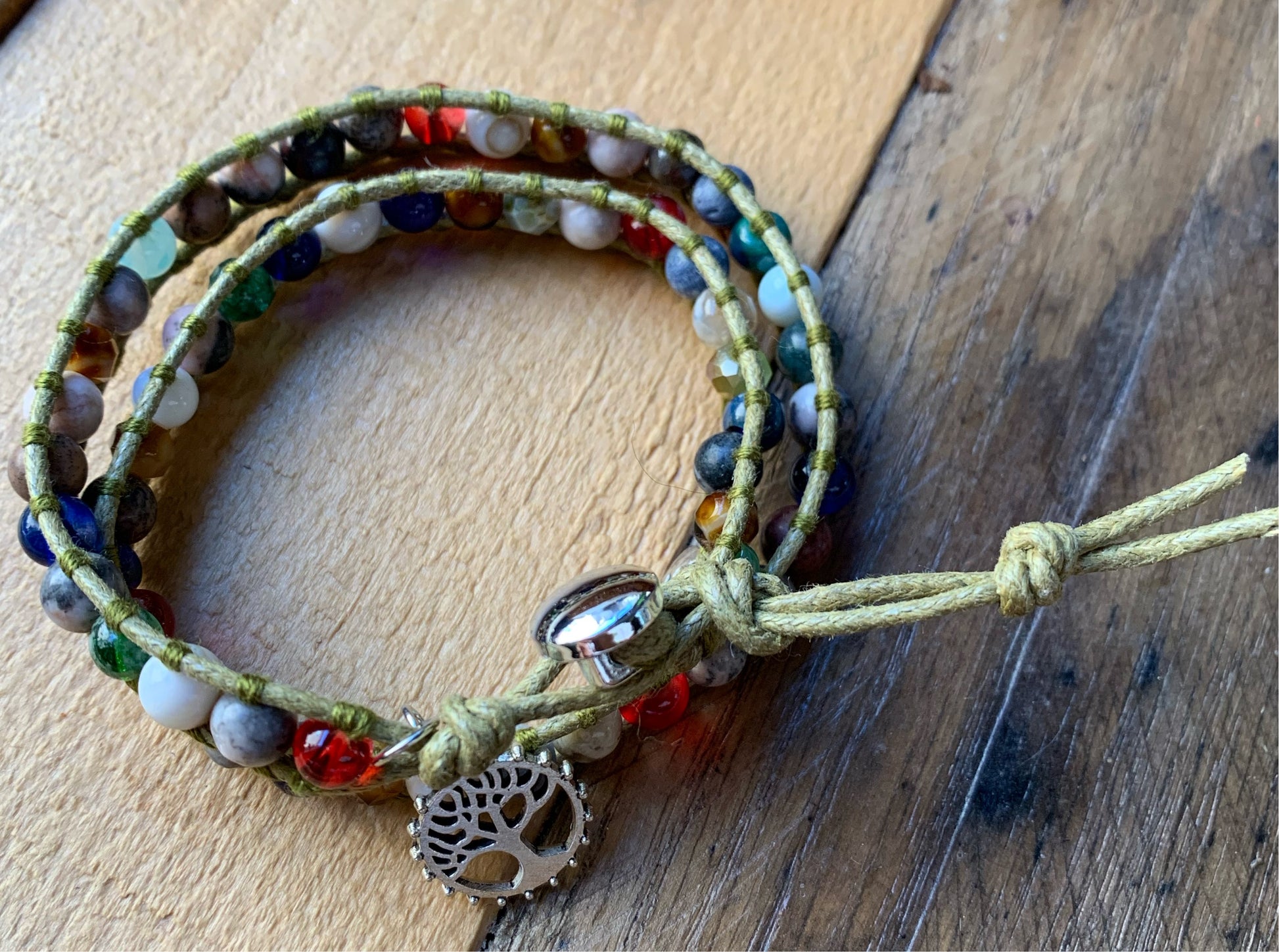 Dark Green Wrap Bracelet - ByMNC