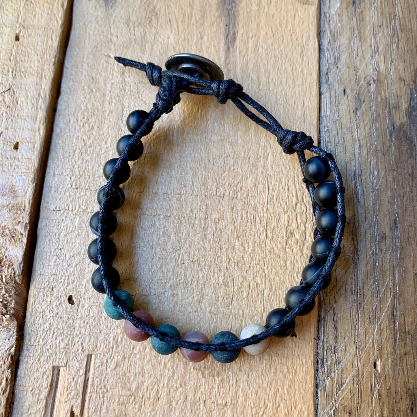 Mixed Black Single Wrap Bracelet - ByMNC