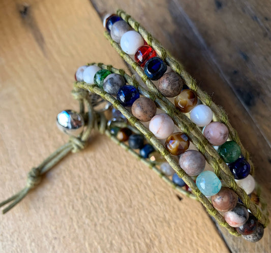 Dark Green Wrap Bracelet - ByMNC