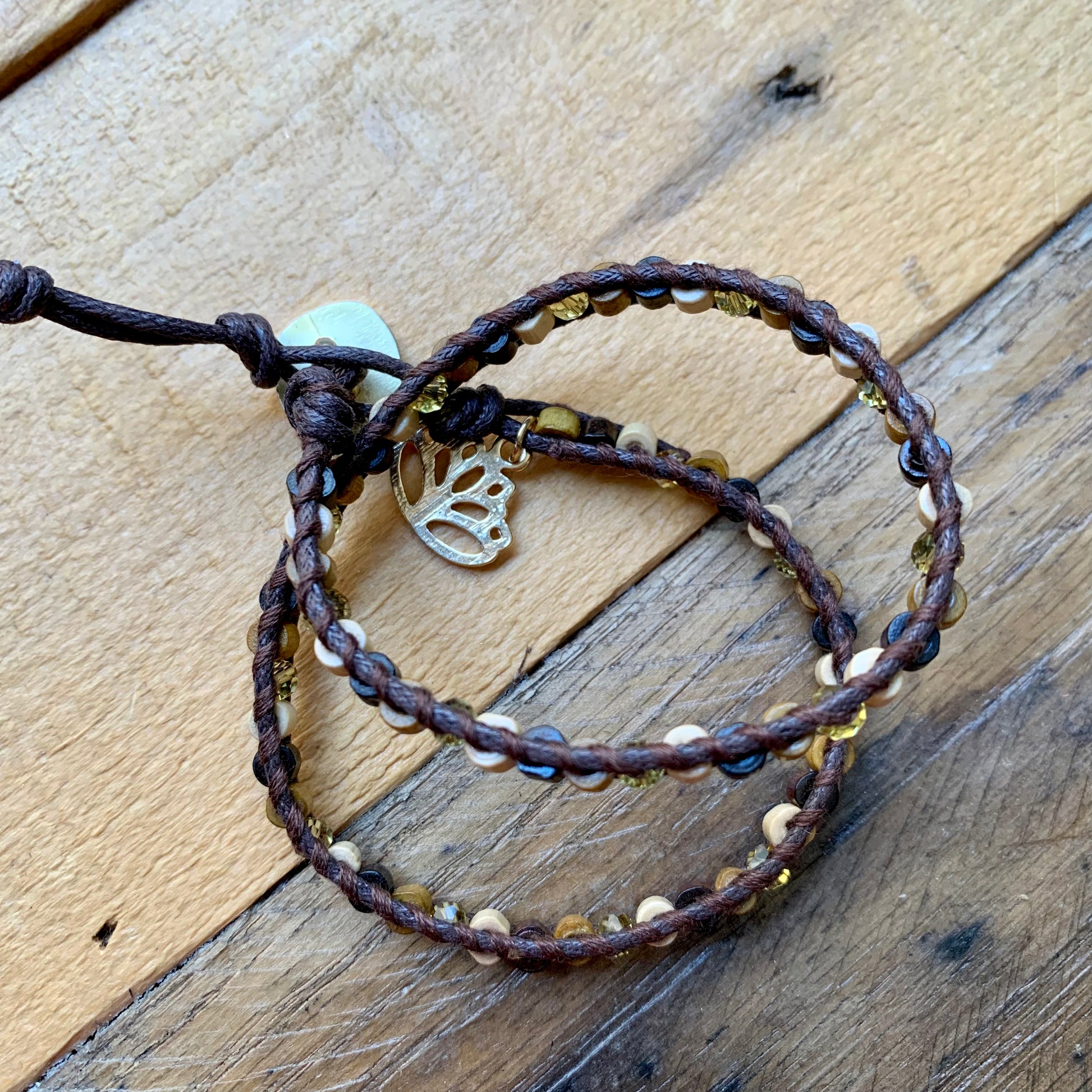 Brown Hues Wrap Bracelet - ByMNC