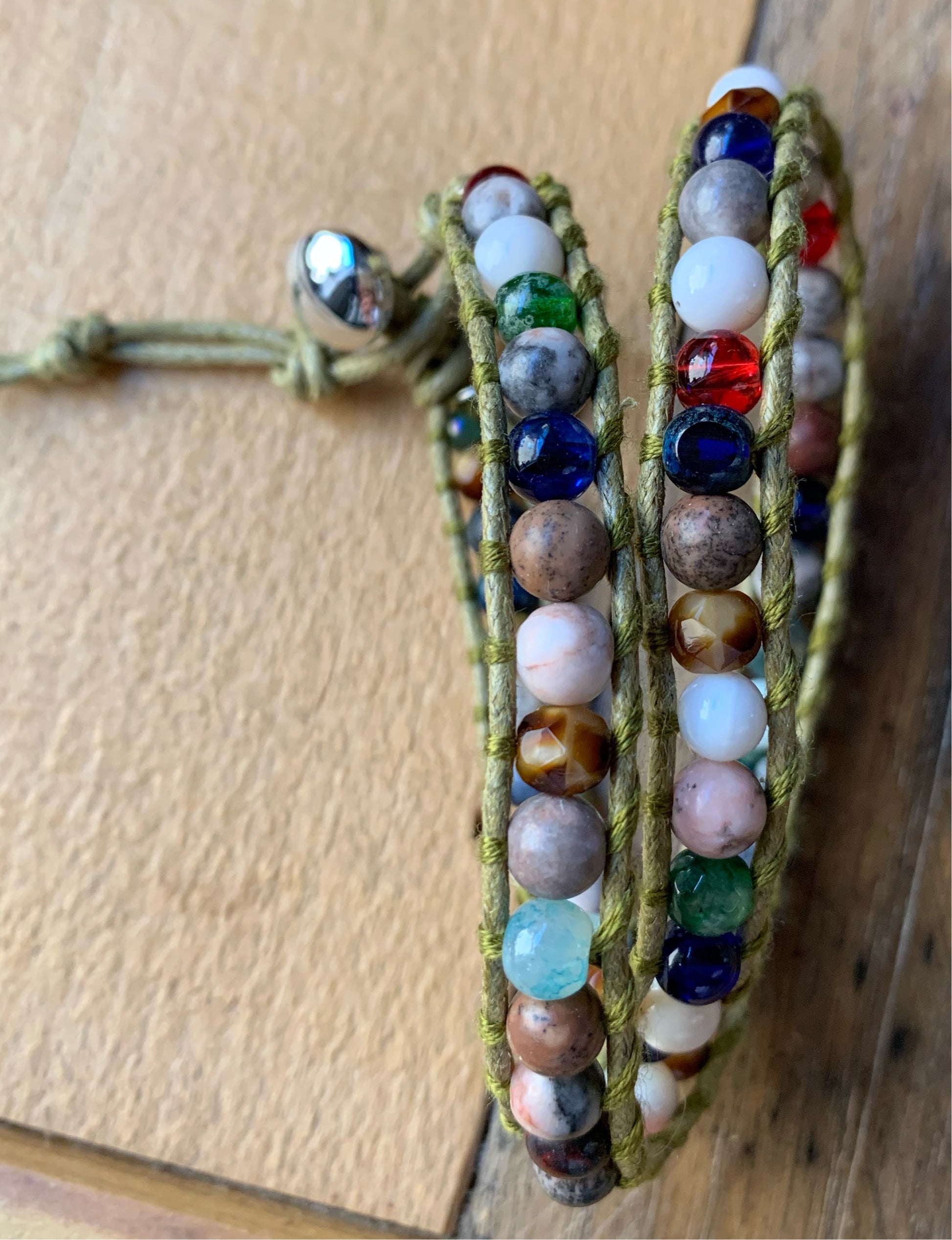 Dark Green Wrap Bracelet - ByMNC