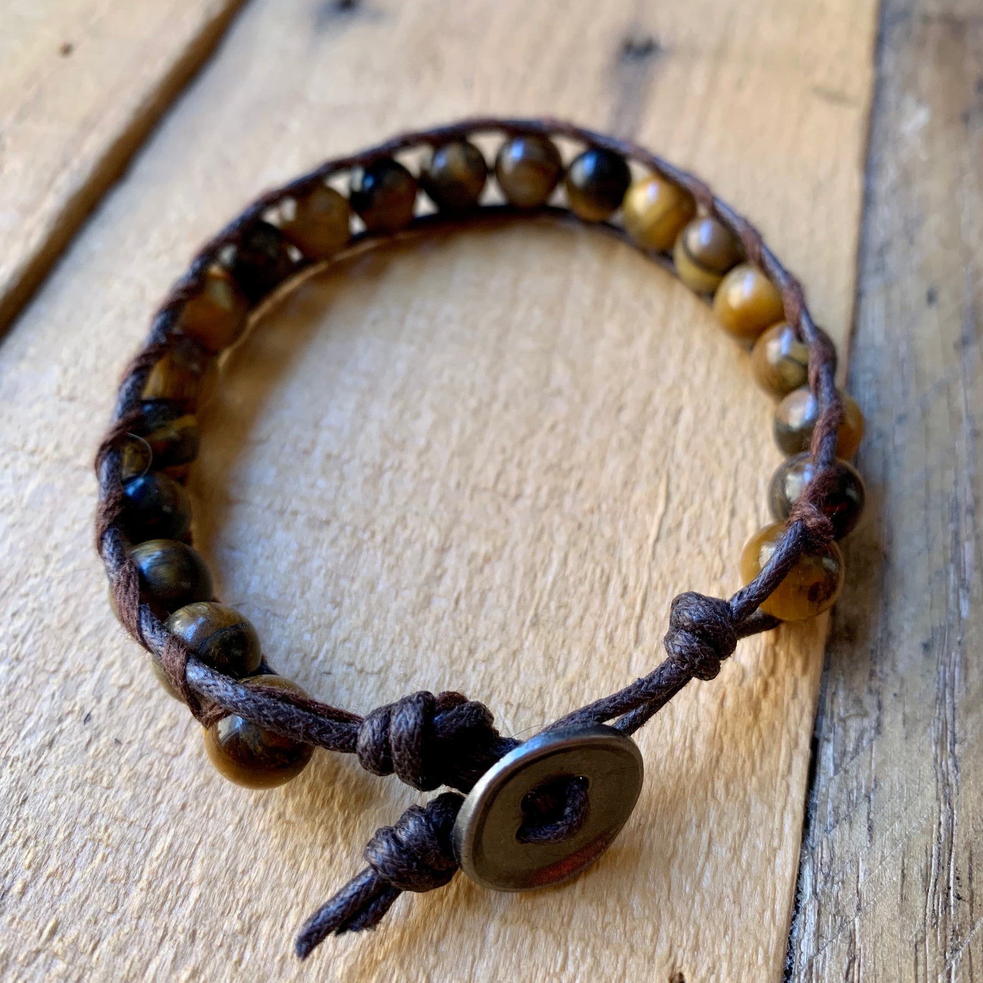 Natural Brown Single Wrap Bracelet - ByMNC